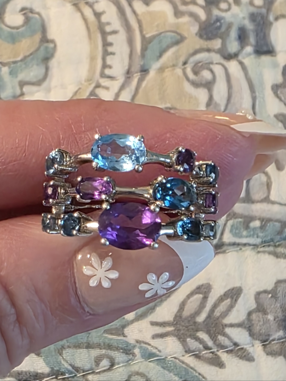 Effy Topaz And Amethyst Ring